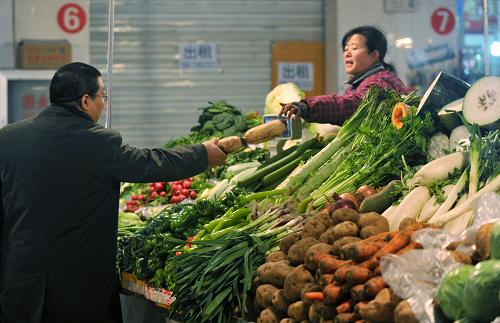 上周18种蔬菜平均批发价格比前一周上涨2.9